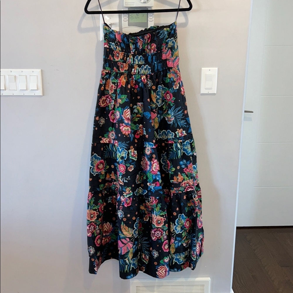 Anthropologie The Somerset Strapless Floral Maxi Dress NWT - Picture 6 of 6